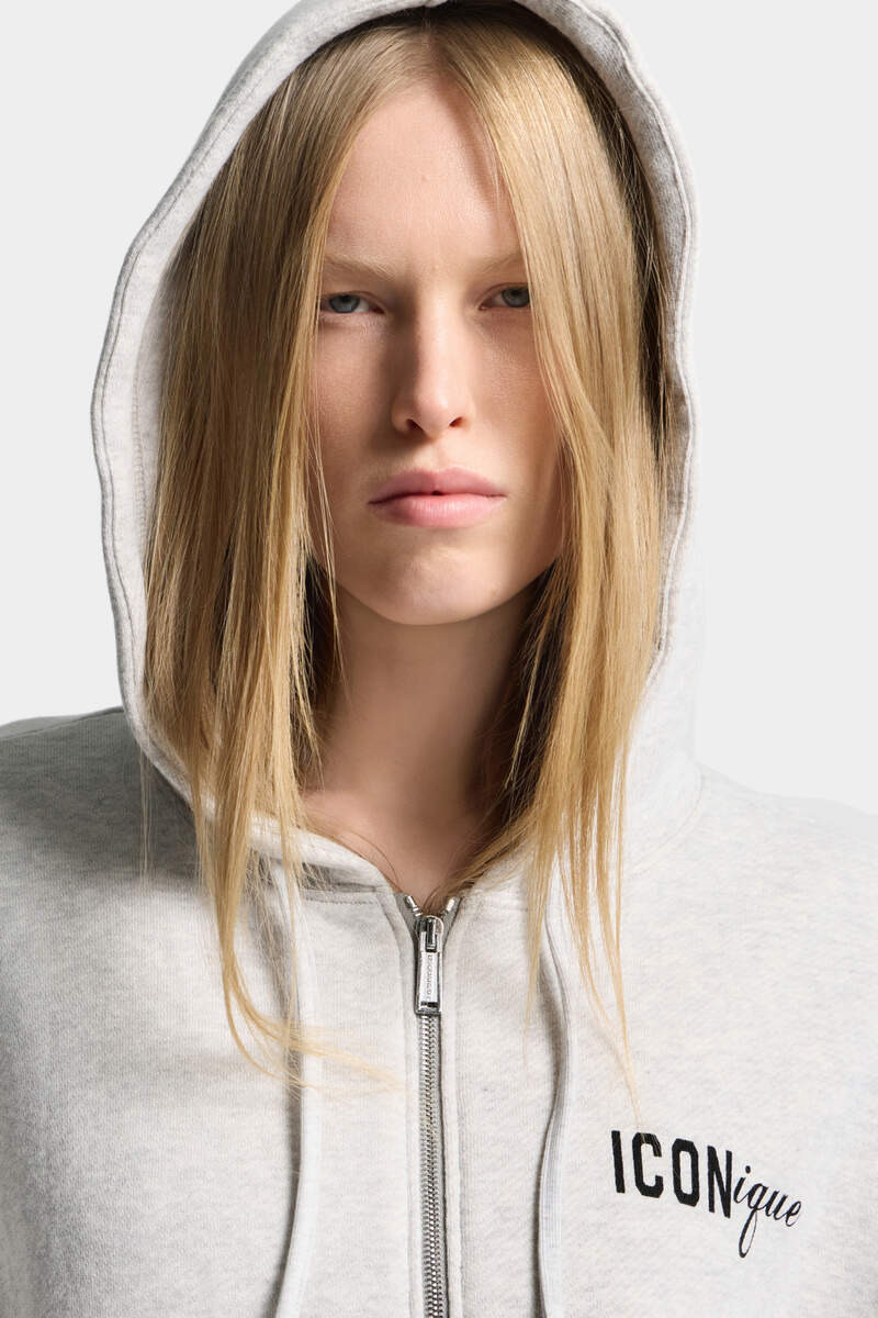 ICONIQUE BOYFRIEND FIT ZIPPED HOODIE 5