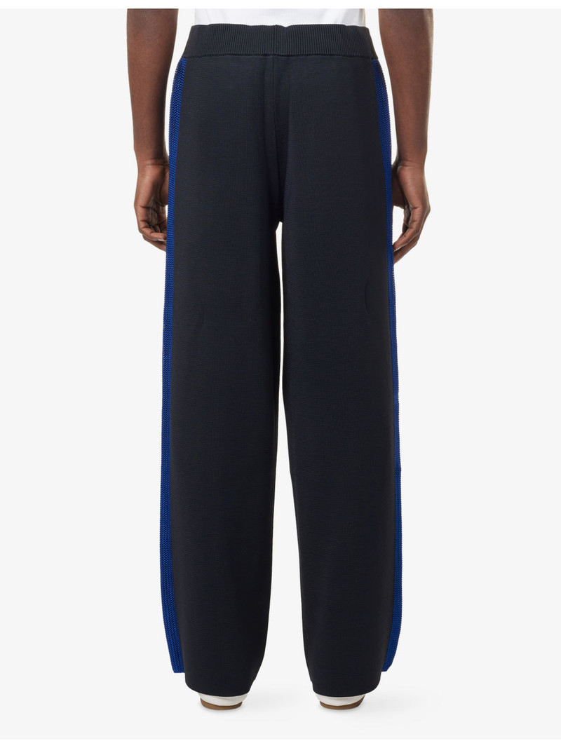 Crochet-Stripe Knitted Track Pants 4