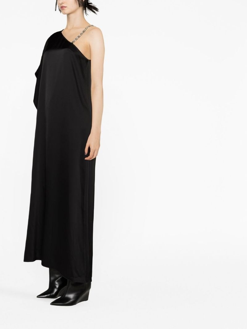 Tae crystal-embellished asymmetric gown - 4