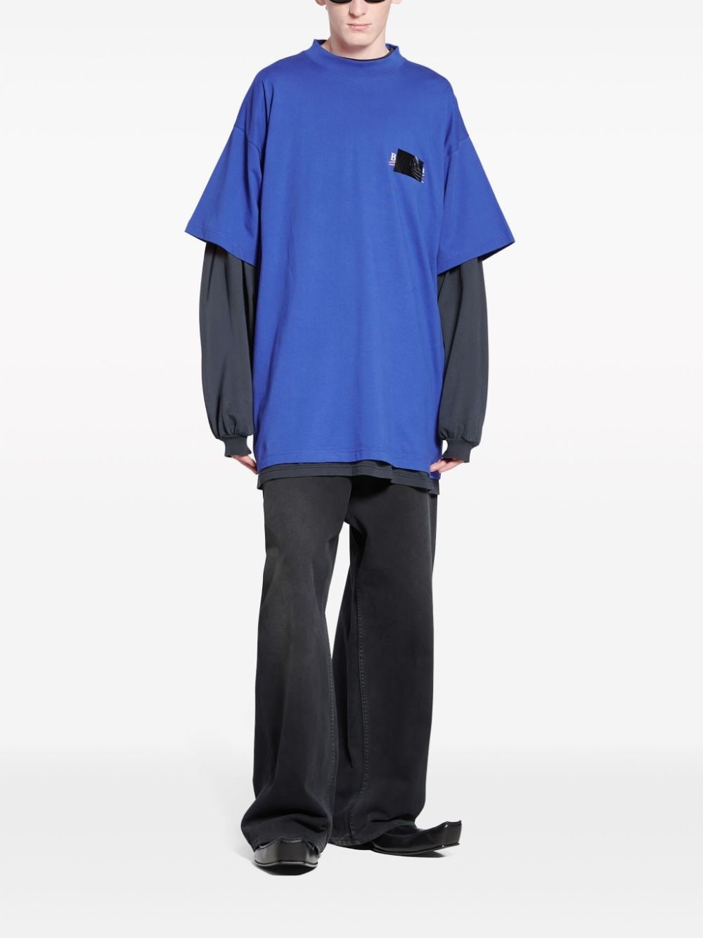 ●BALENCIAGA●Gaffer Political Campaign Tシャツ BALENCIAGA Gaffer Political Campaign-print T-shirt | REVERSIBLE
