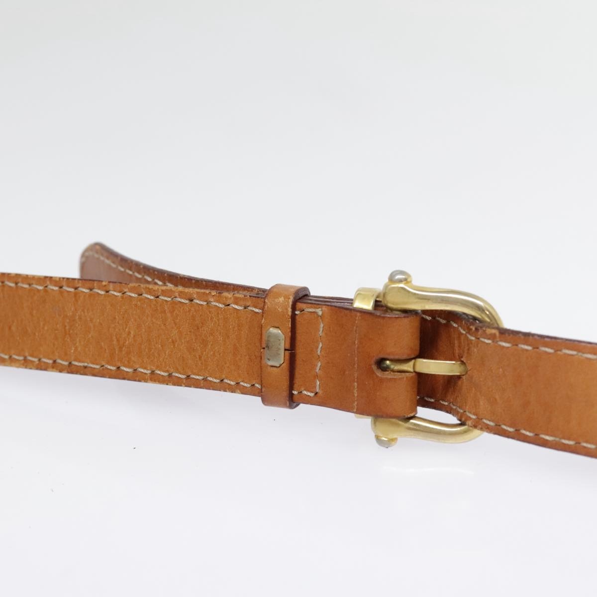 CELINE Macadam Canvas Shoulder Bag Pvc Leather Brown Gold - 14