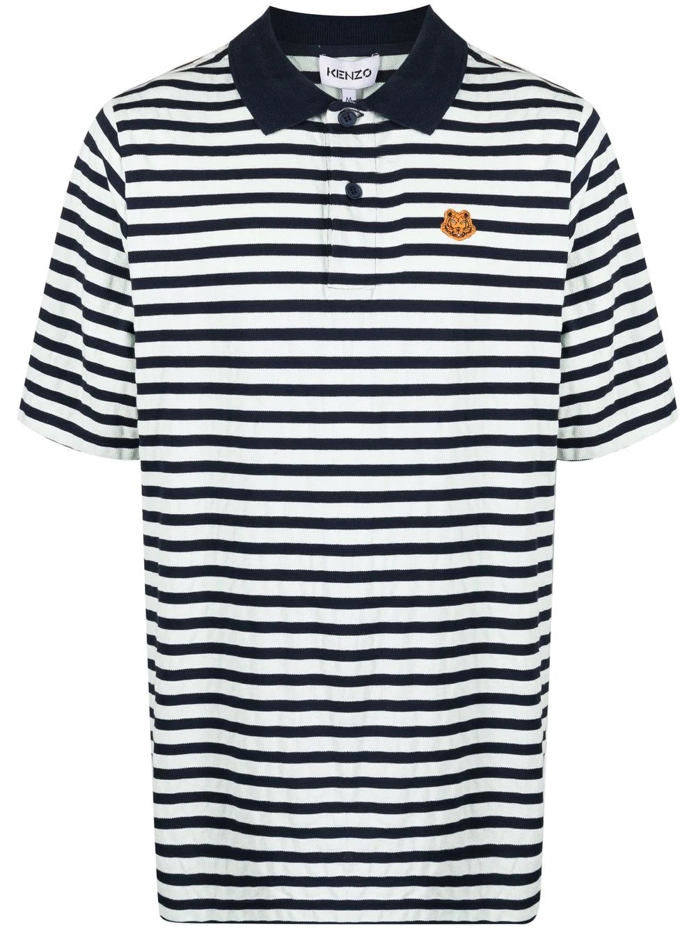 embroidered-tiger polo shirt - 1