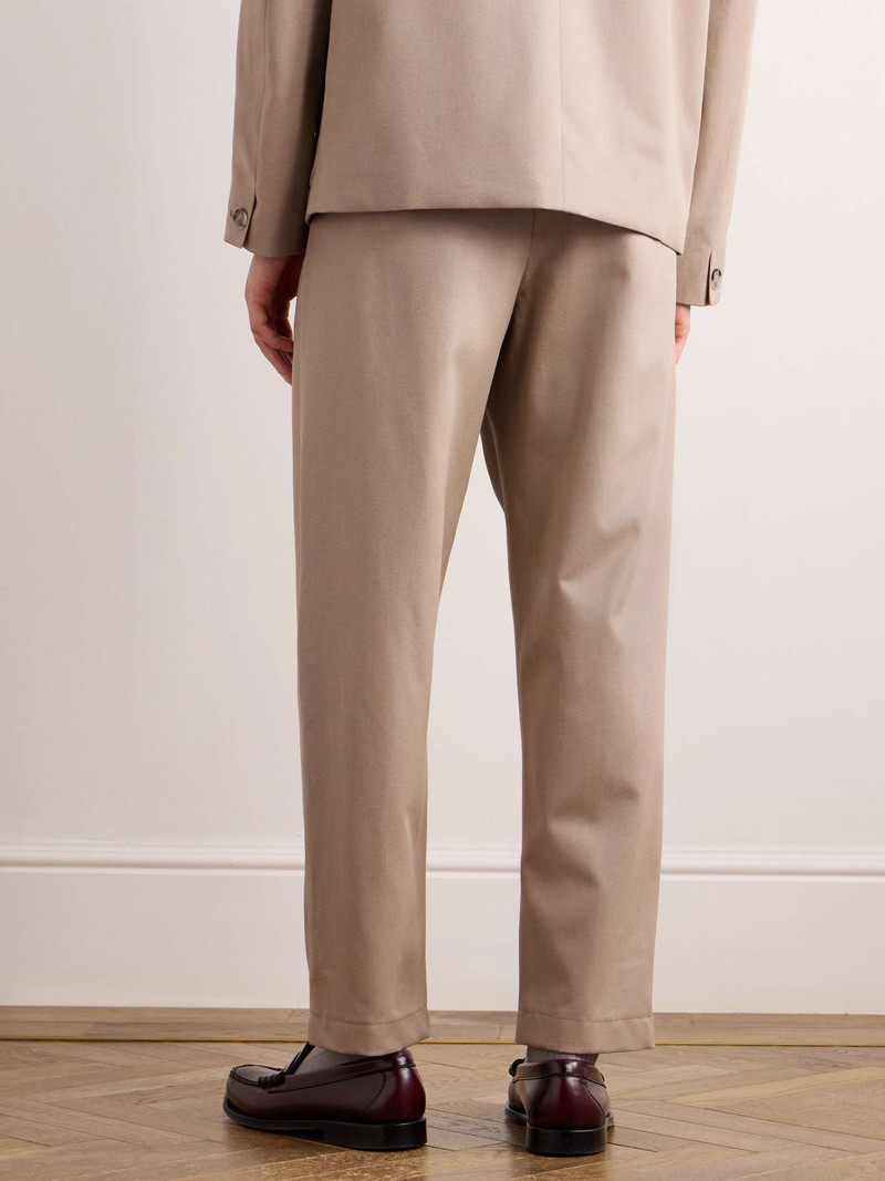 Renato Straight-Leg Virgin Wool and Cotton-Blend Twill Suit Trousers 4