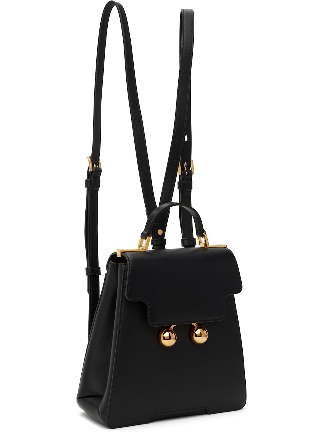 Black Leather Trunkaroo Backpack - 2