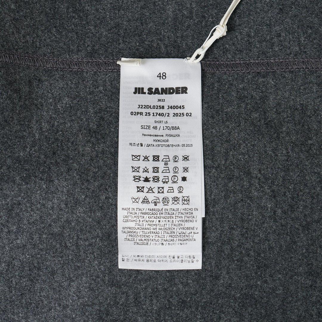 Wool Melton Long Sleeve Shirt - 3