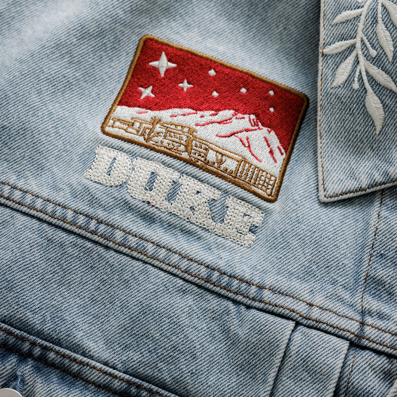 Duke Ranch Wreath Denim Jacket 5