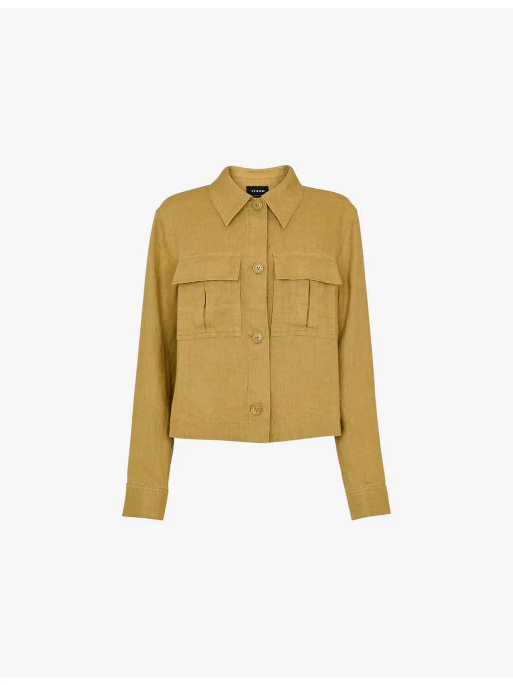 Abby Patch-Pocket Regular-Fit Linen Jacket - 1