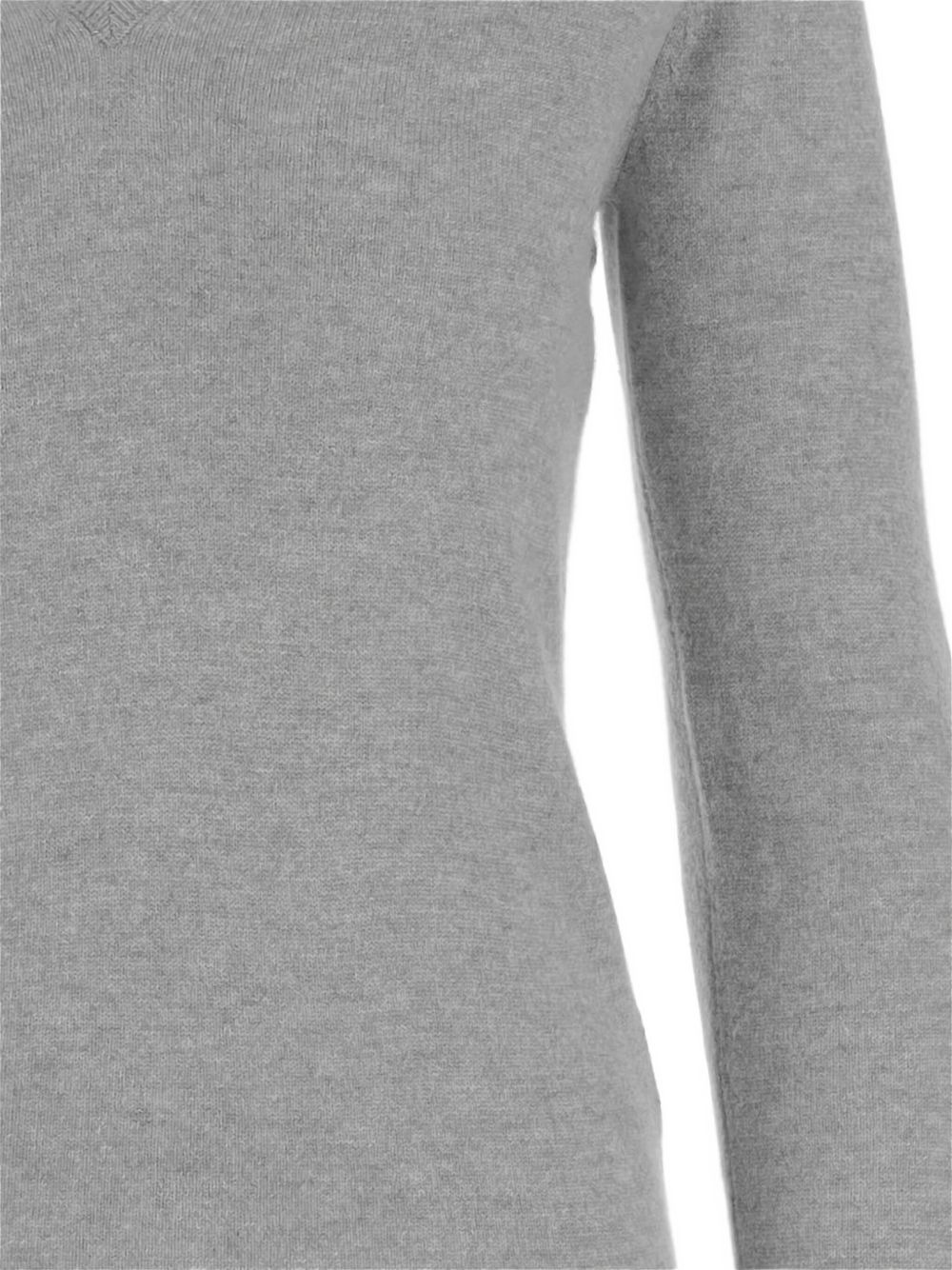 V-neck ribbed sweater - 3