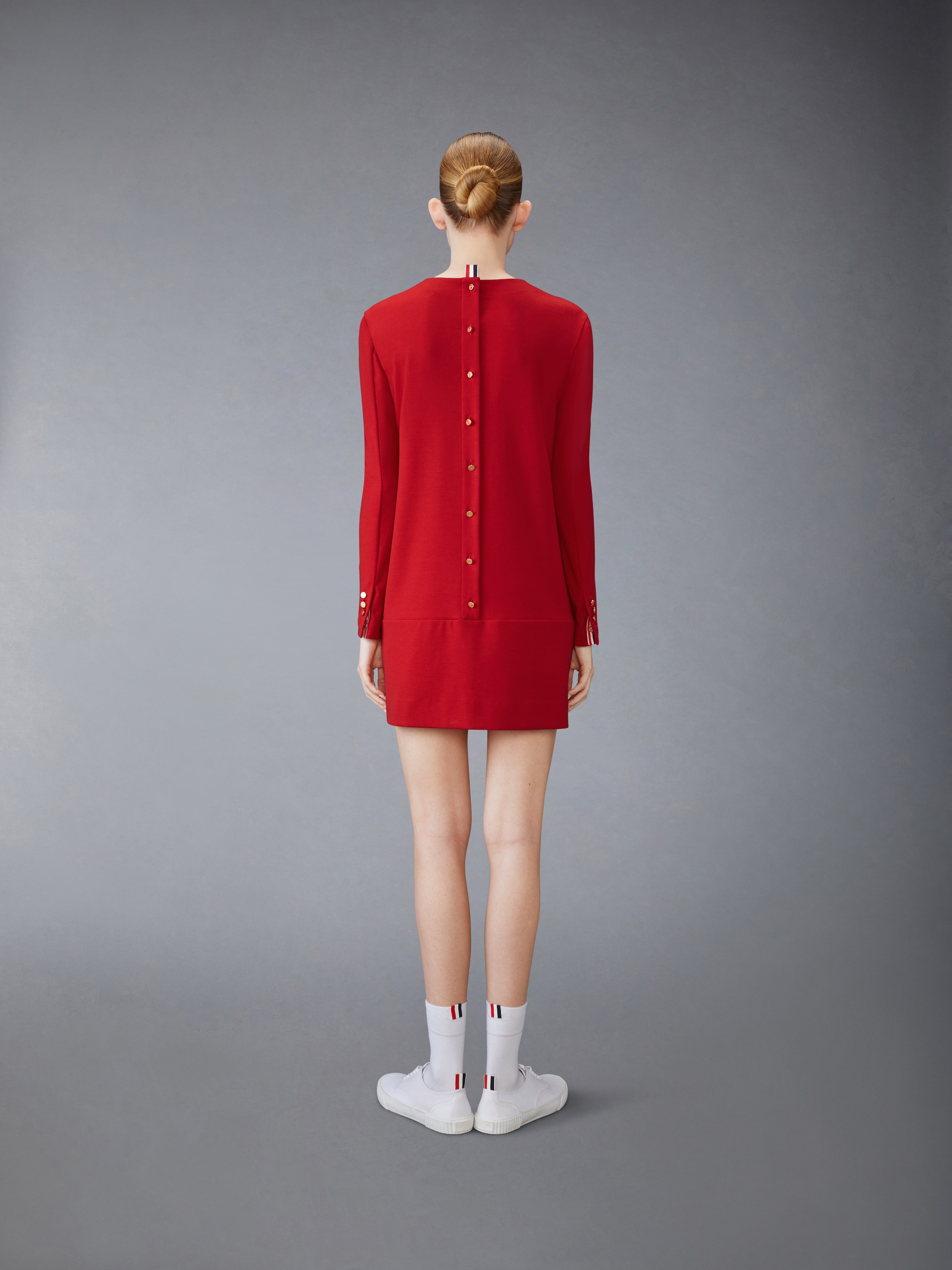 WOOL TECH MILANO MINI SHIFT DRESS - 4