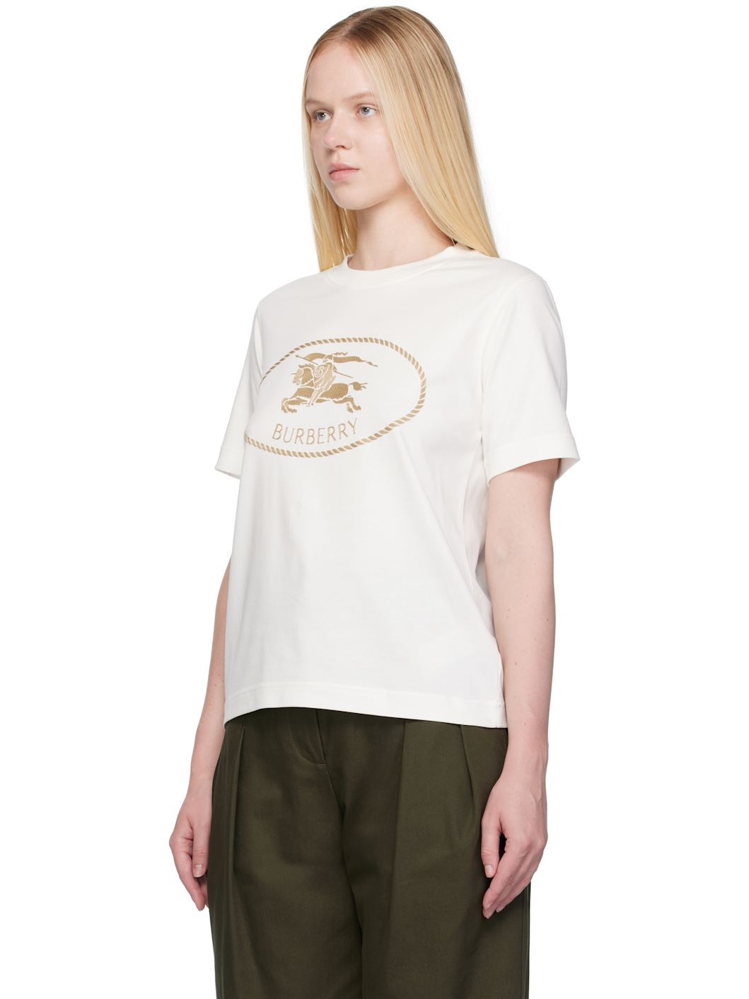 Off-White Knight Stamp Cotton T-shirt - 4