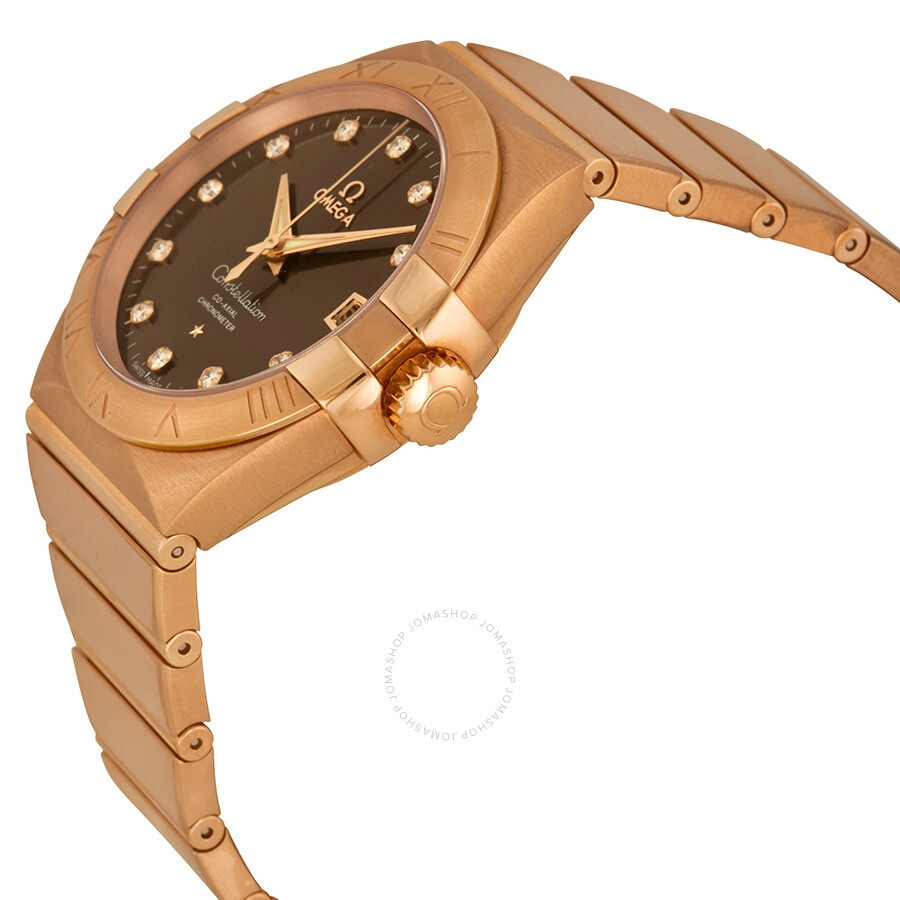 Omega Constellation Co-Axial Automatic Brown Dial Rose Gold Men's Watch 12350382163001 - 2