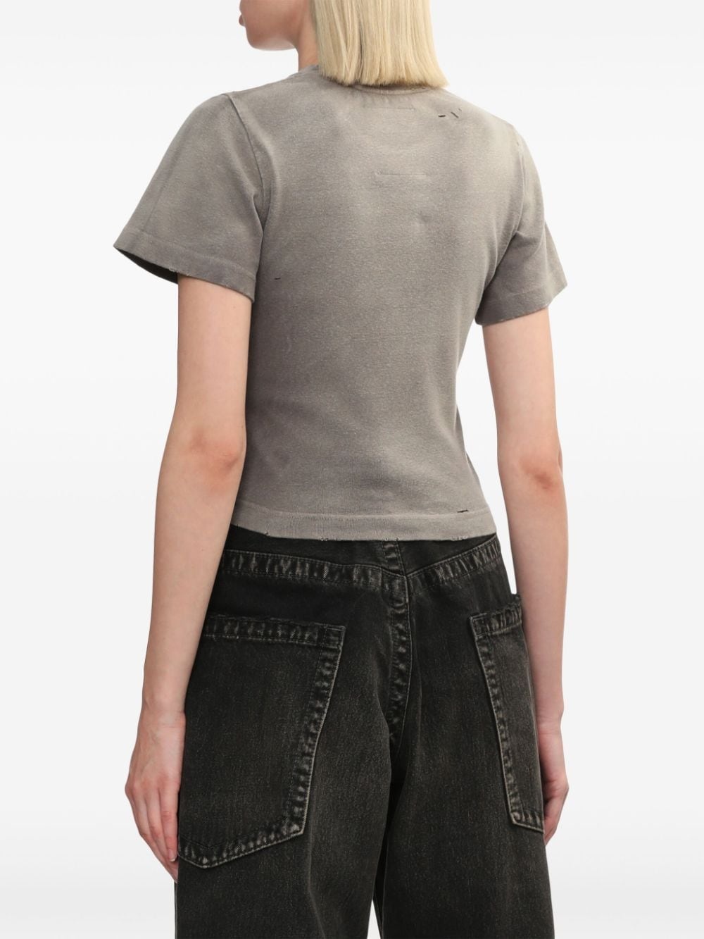 logo-embroidered T-shirt - 4