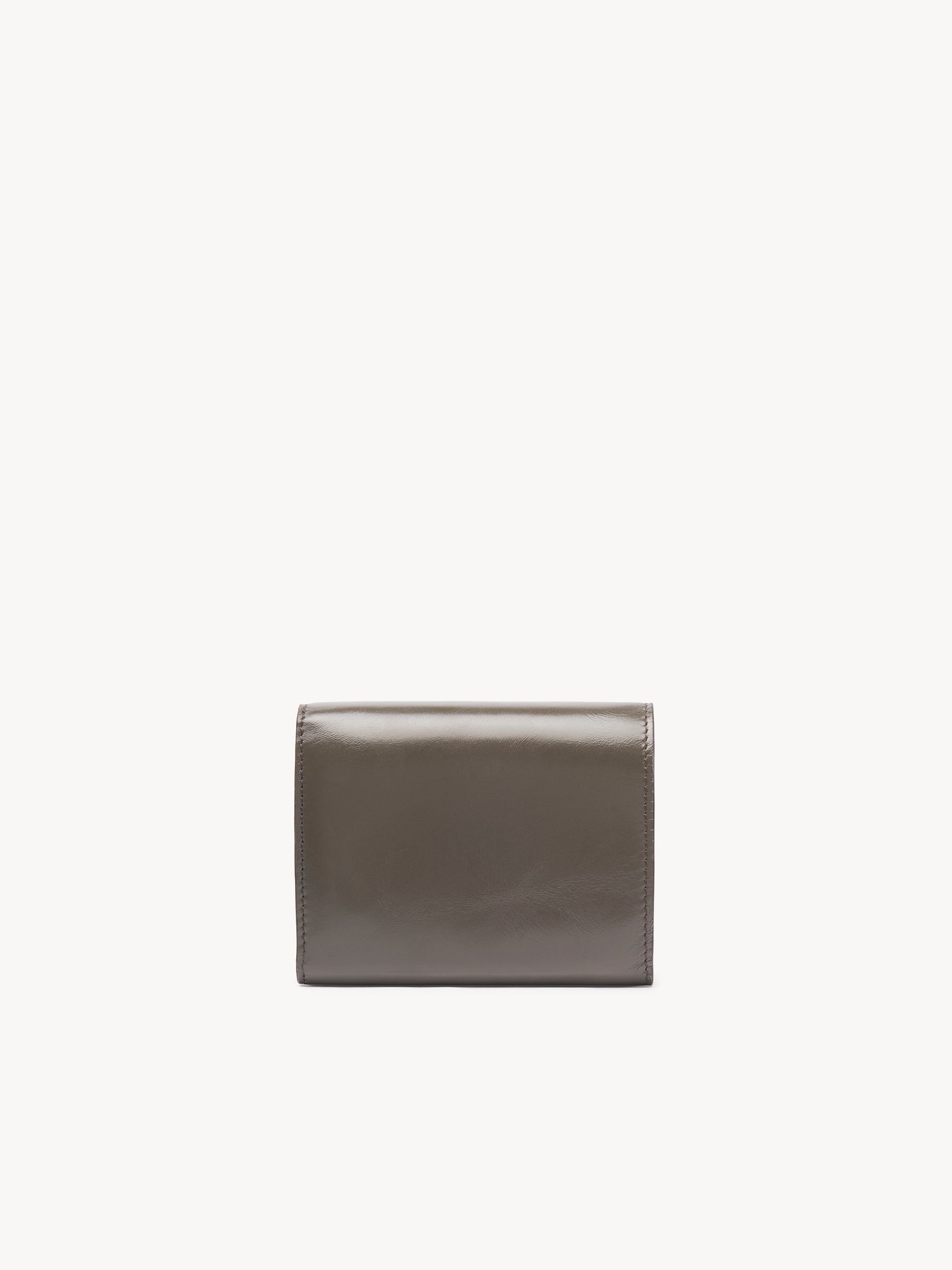 SMALL CHLOÉ ICONIC TRI-FOLD WITH COIN POCKET IN SHINY LEATHER - 4