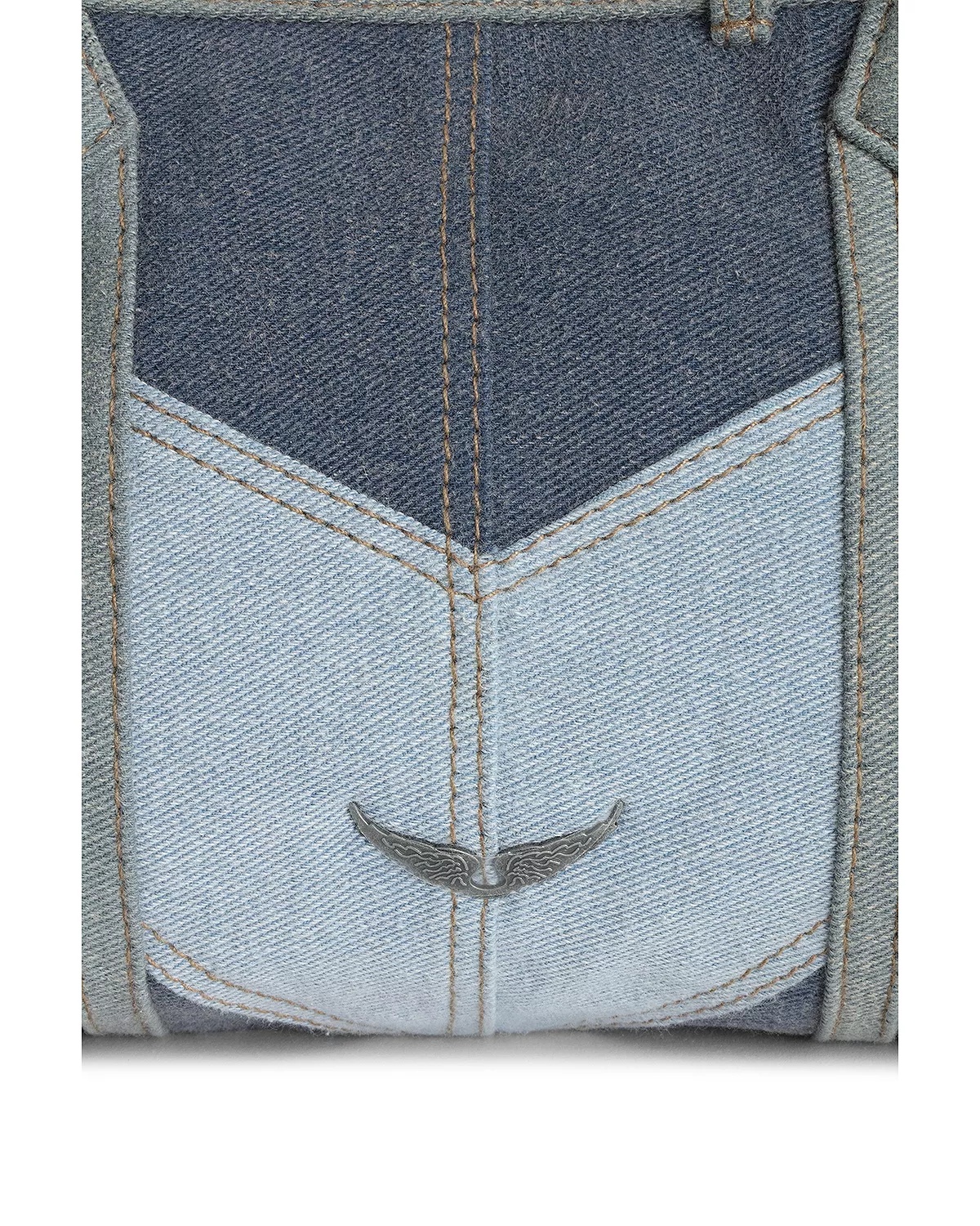 Sunny Moody Denim Patchwork Crossbody - 5