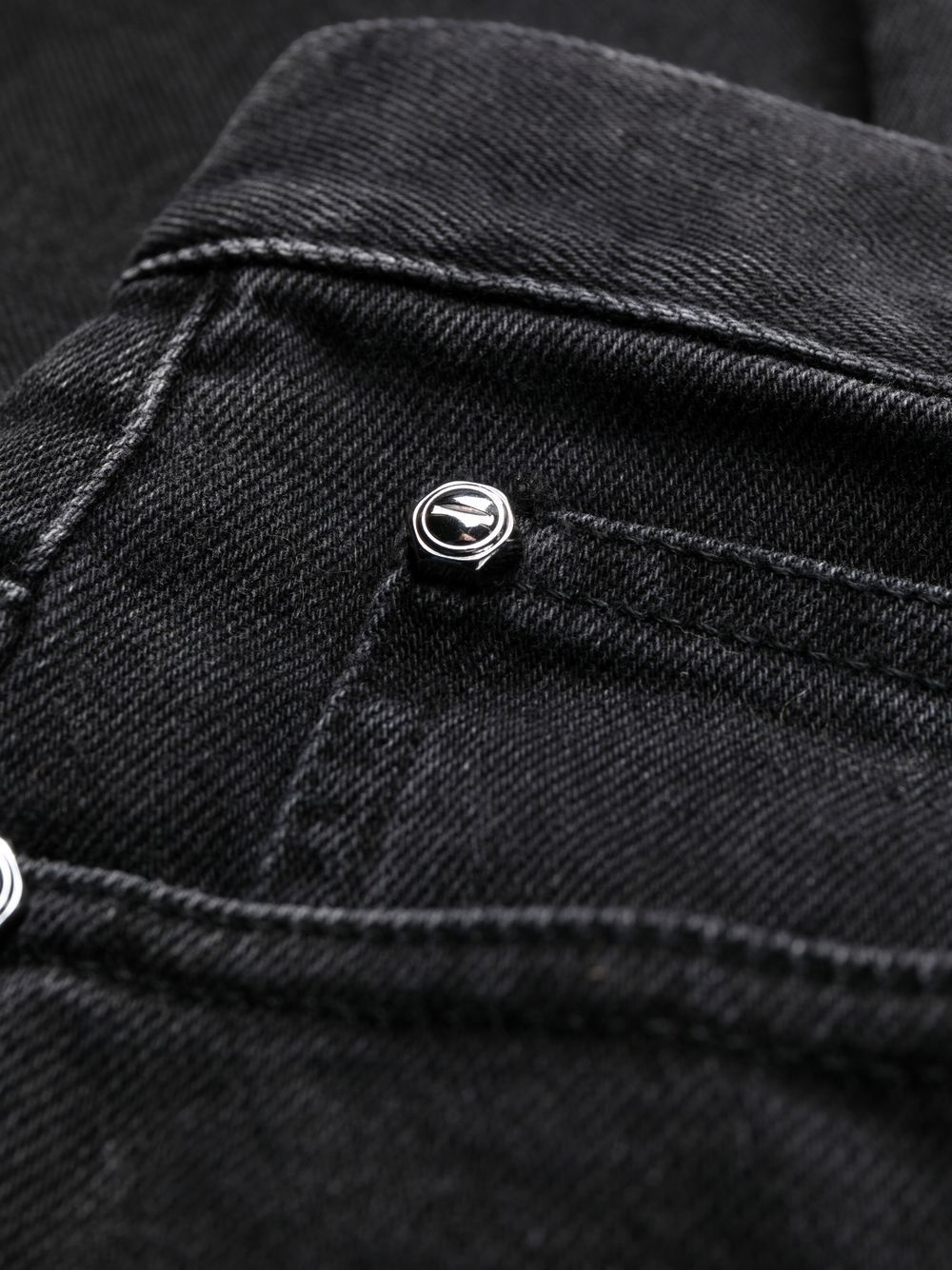 mid-rise straight-leg jeans - 7