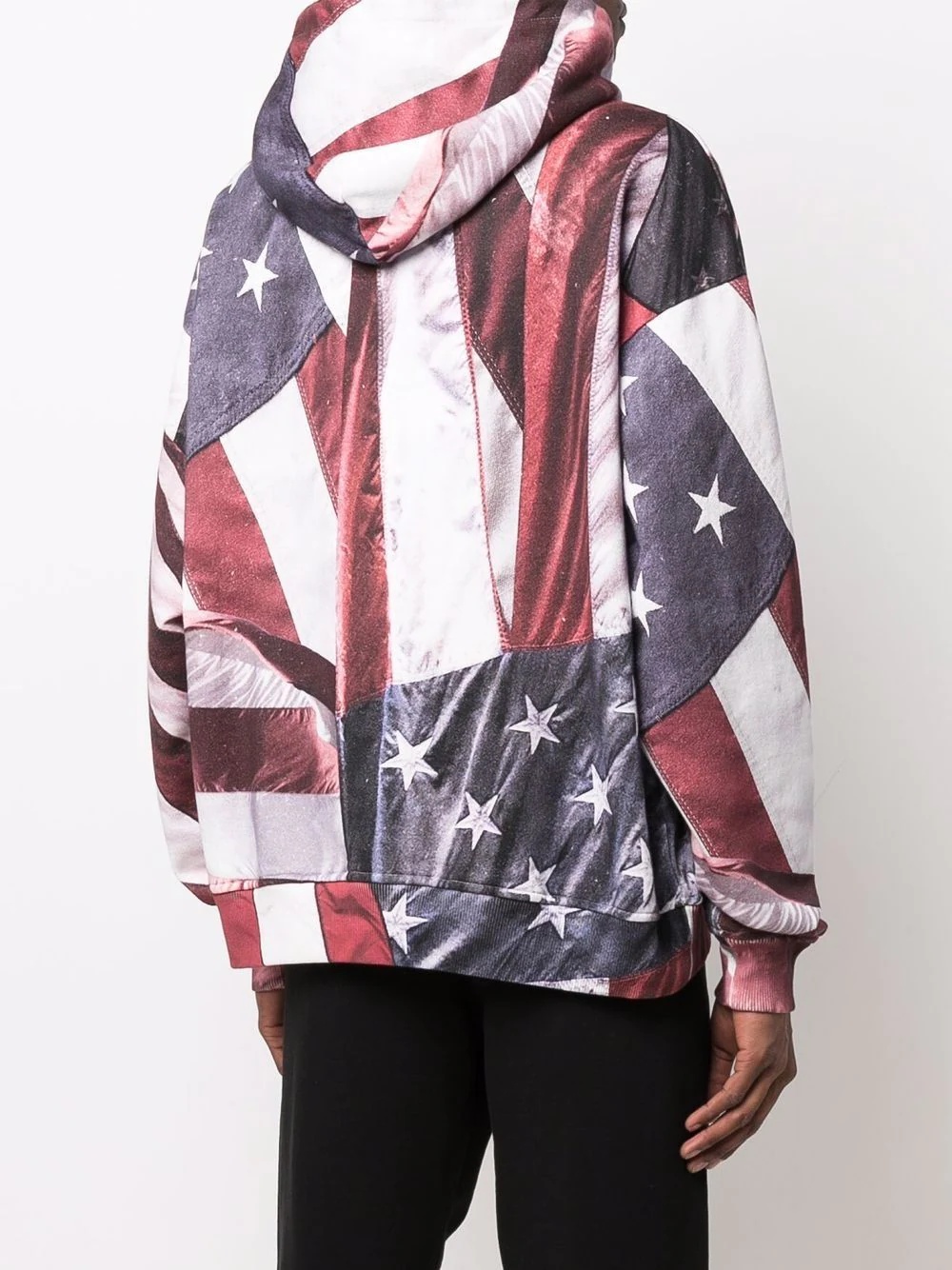 american flag-print oversized hoodie - 4