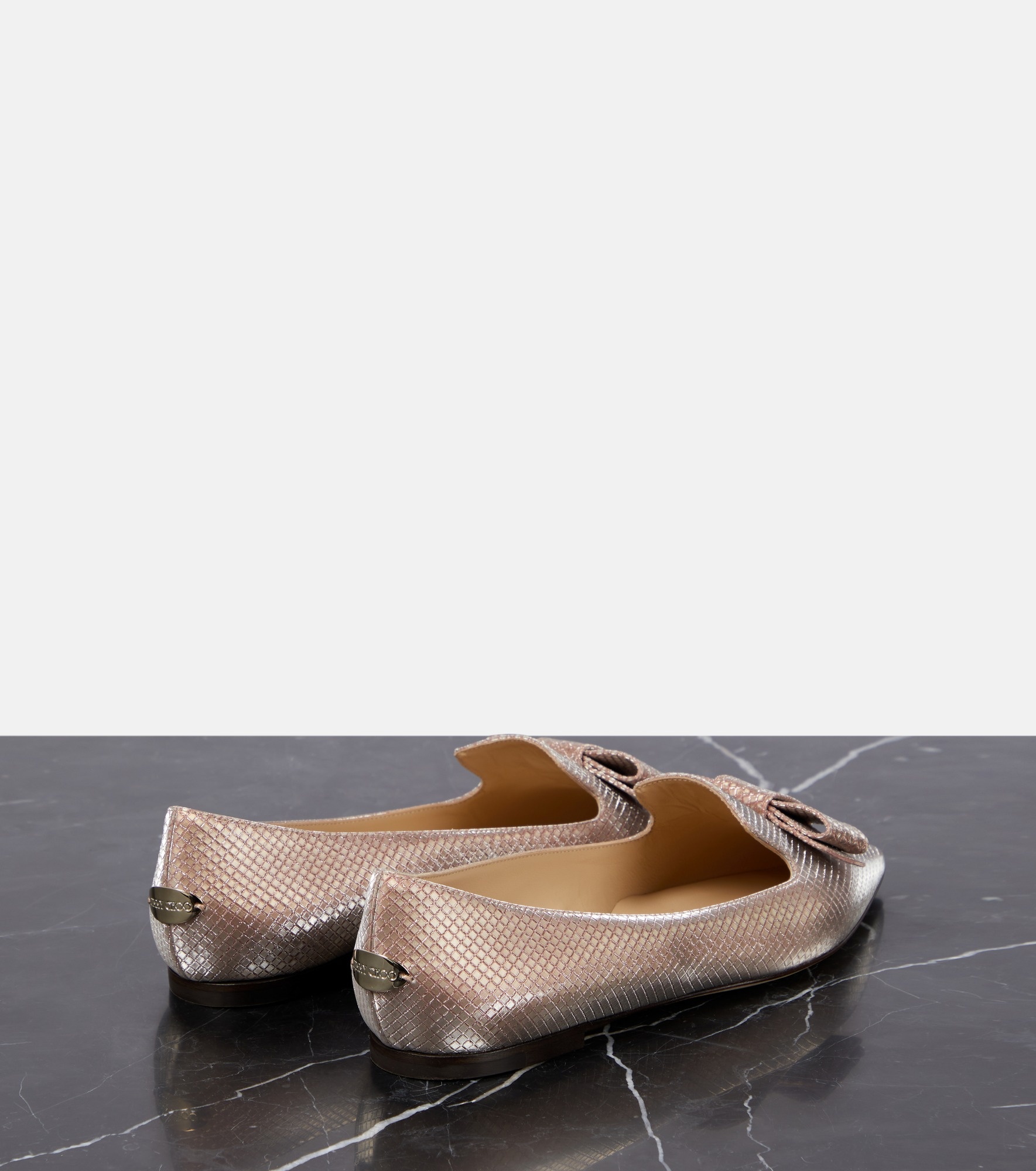 Gala bow-embellished ballet flats - 3
