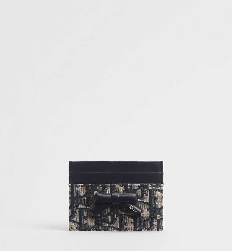 Dior Oblique Bow Freesia Card Holder 1