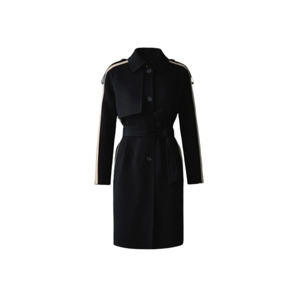 【Mackage】ALIZA ダブルフェイス ストライプトレンチコート MACKAGE ALIZA DOUBLE-FACE WOOL STRIPE TRENCH COAT | miinto