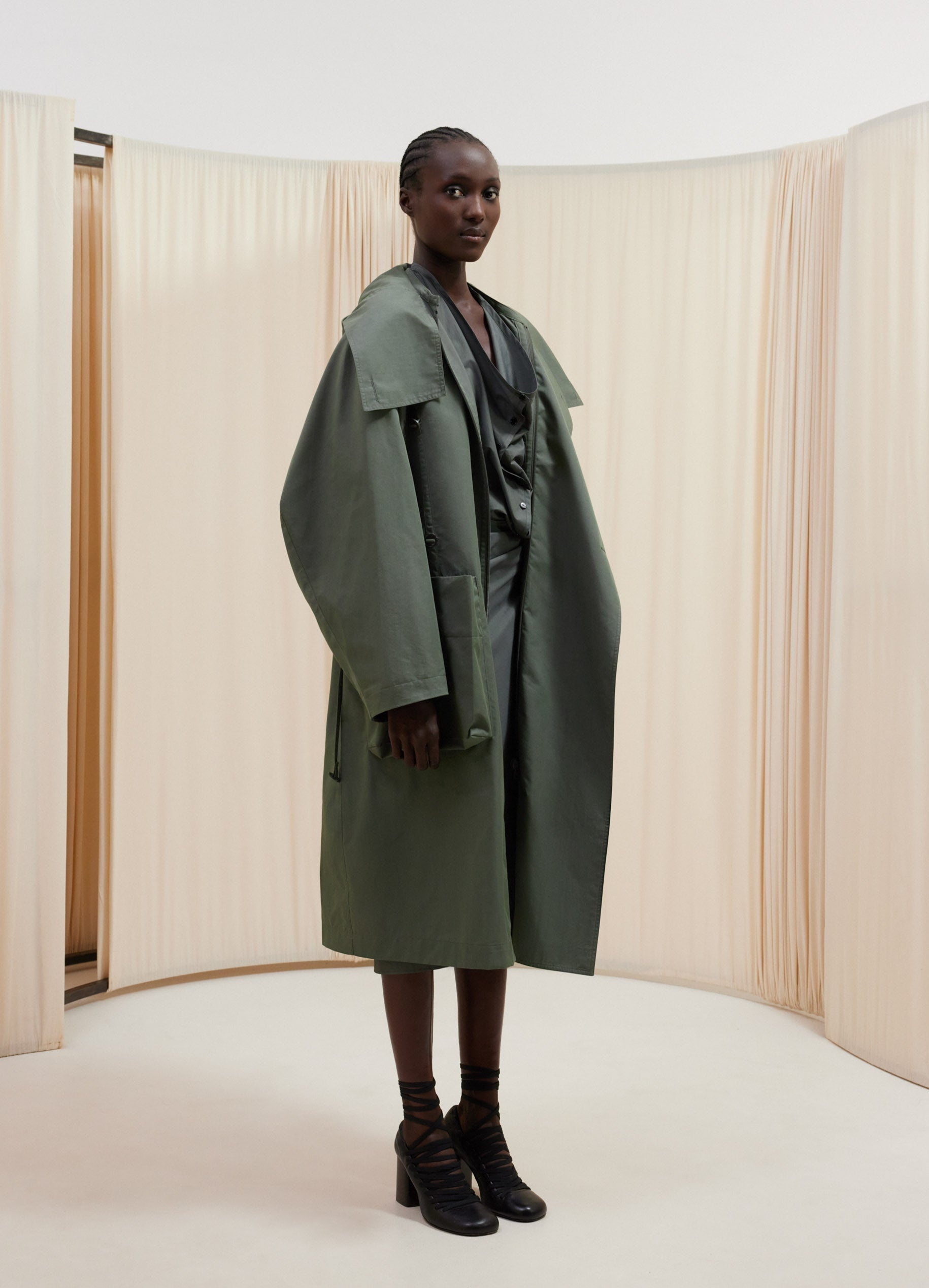 LIGHT ASYMMETRICAL COAT - 2