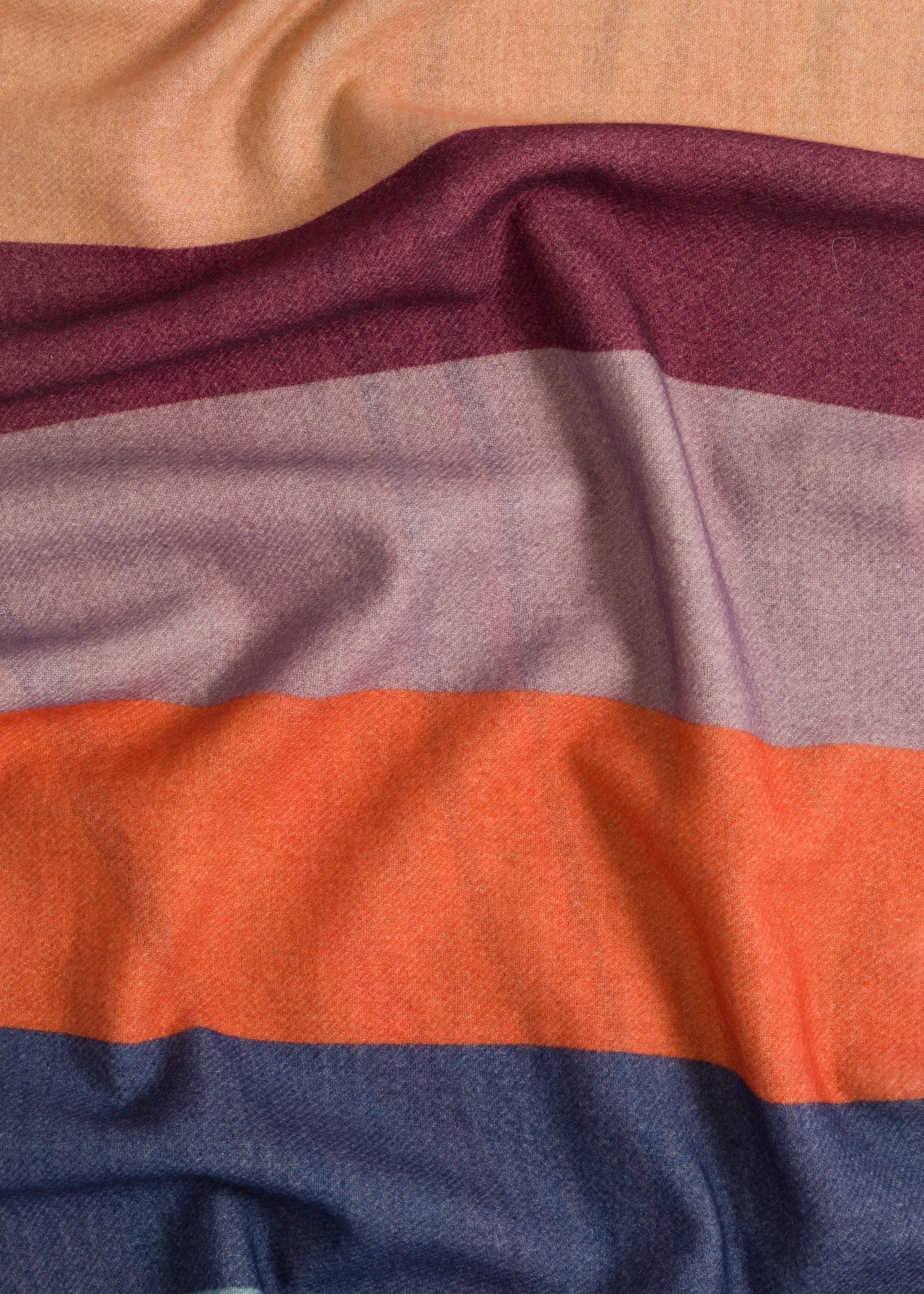 'Swirl' Double-Sided Wool Scarf - 5