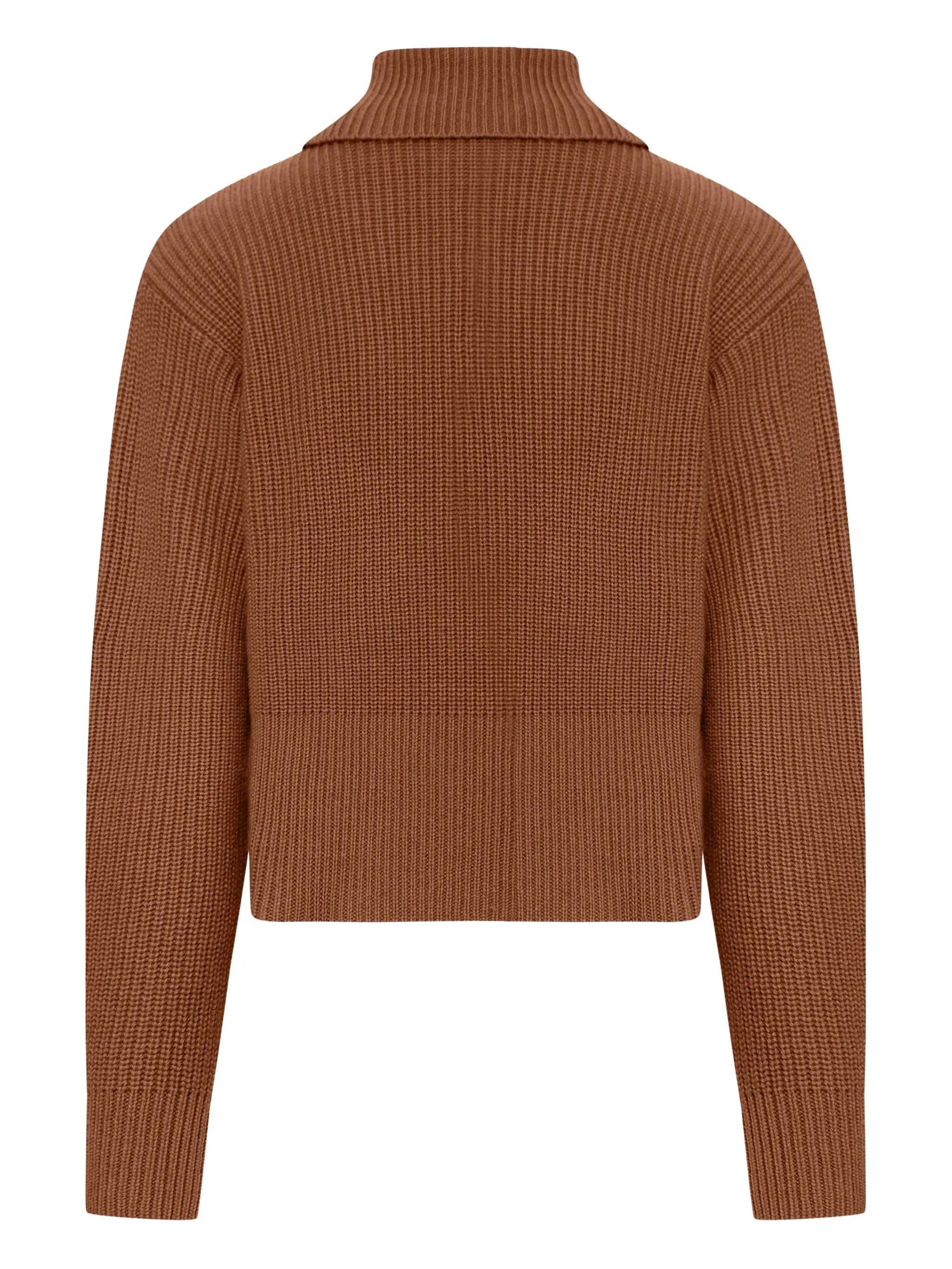 Max Mara Ribbed Wool Zip-neck Sweater - 2