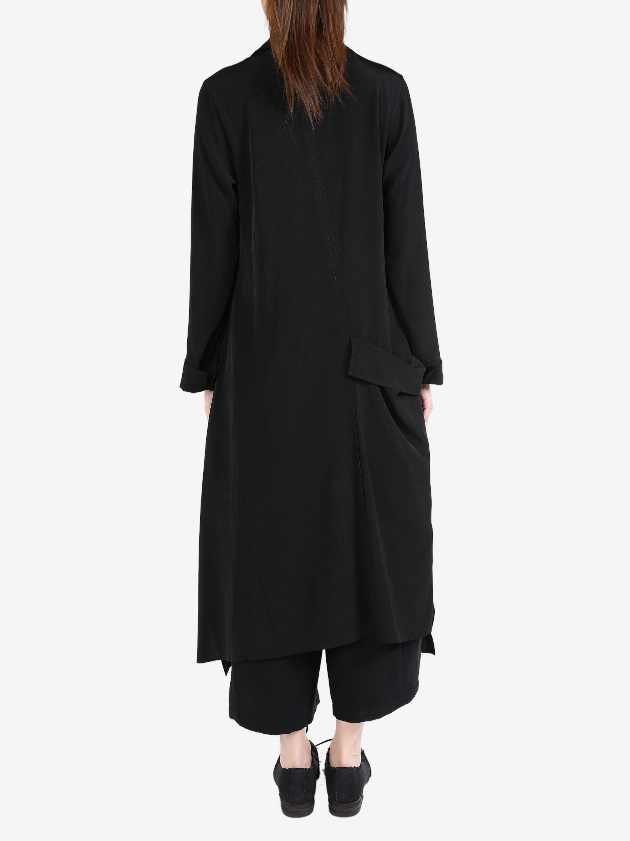 YOHJI YAMAMOTO Women Drape Detail Shirt Dress - 3