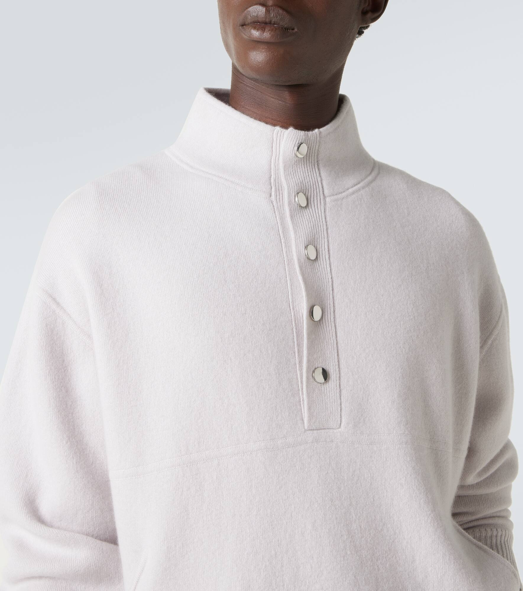 Wool and cashmere turtleneck sweater - 6