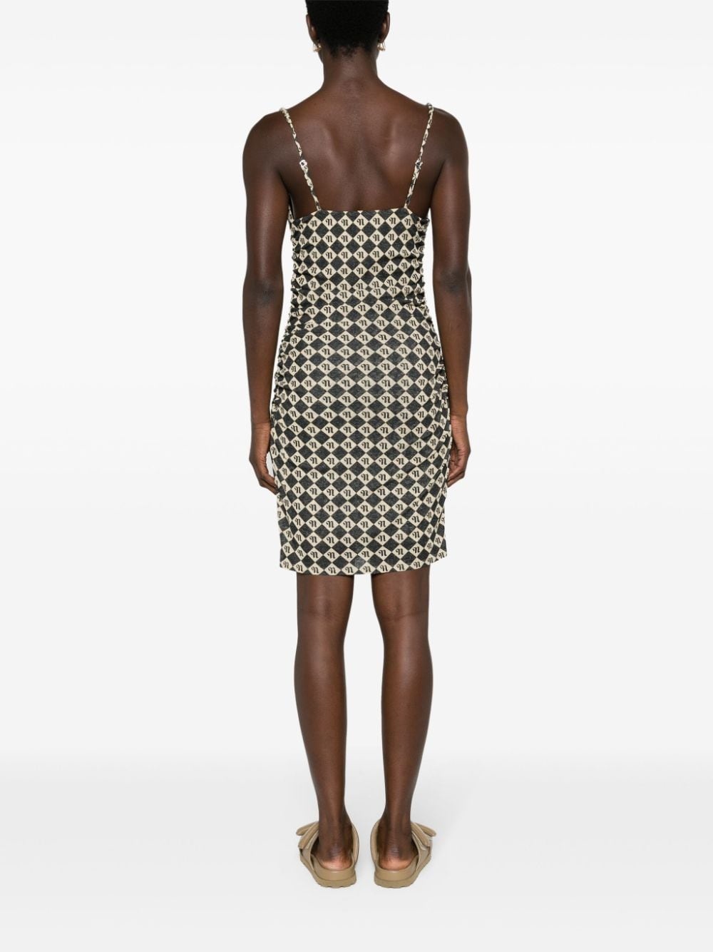 monogram-print minidress - 4