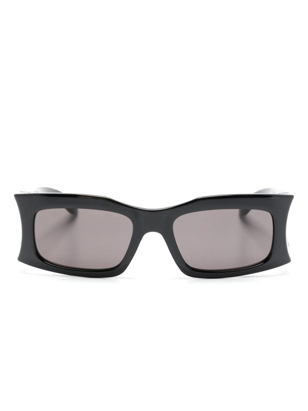 logo-plaque square-frame sunglasses - 1