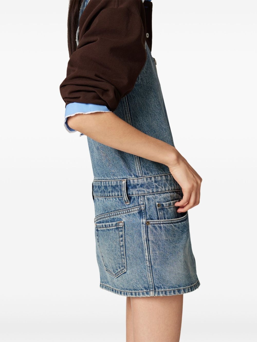 denim mini dress - 5