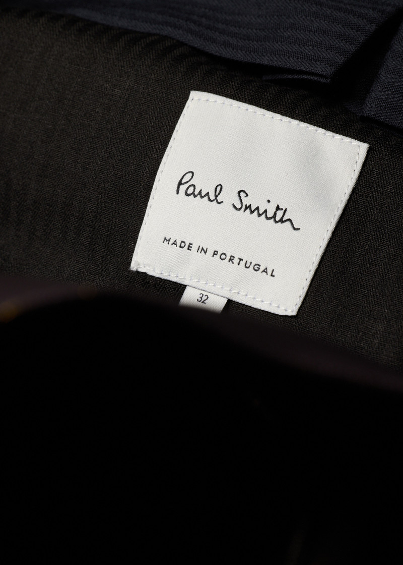 Paul Smith Aubergine Wool Check Pleated Shorts outlook