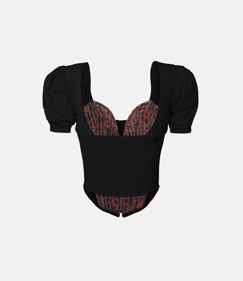 SHORT SLEEVE BEA CORSET CARDIGAN 5