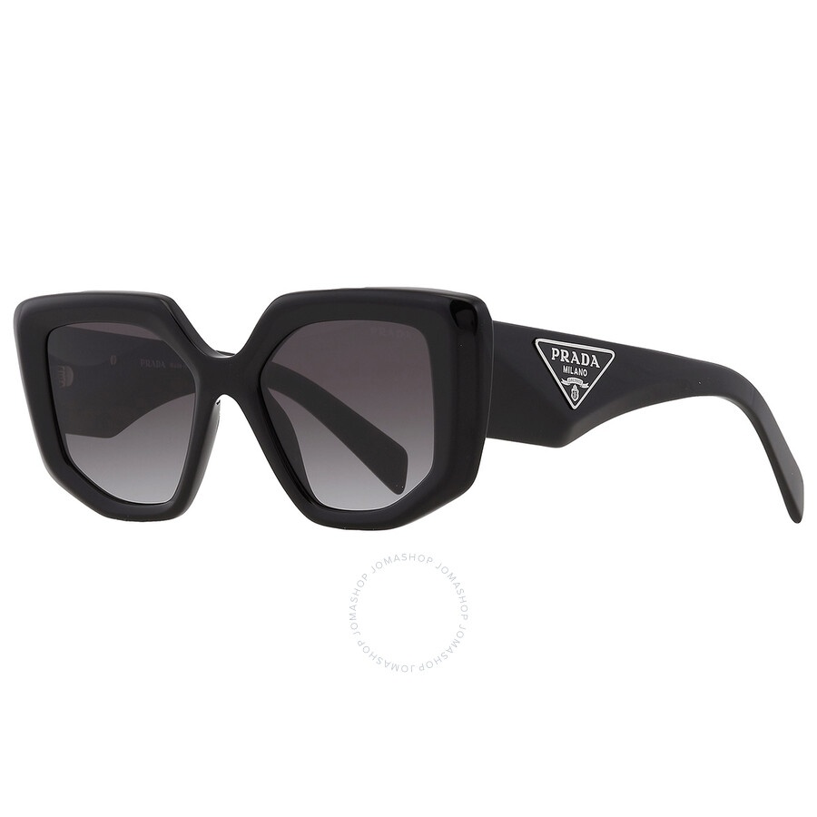 Prada Grey Gradient Irregular Ladies Sunglasses PR 14ZS 1AB09S 50 - 2