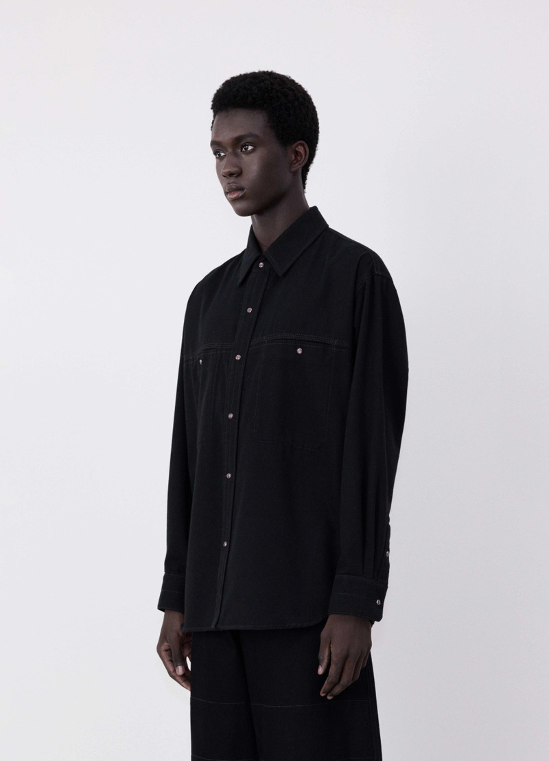 DENIM SHIRT WITH SNAPS 1