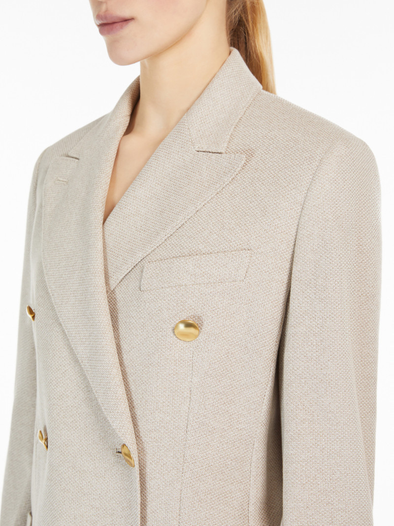 VANADIO Double-breasted jersey blazer 5
