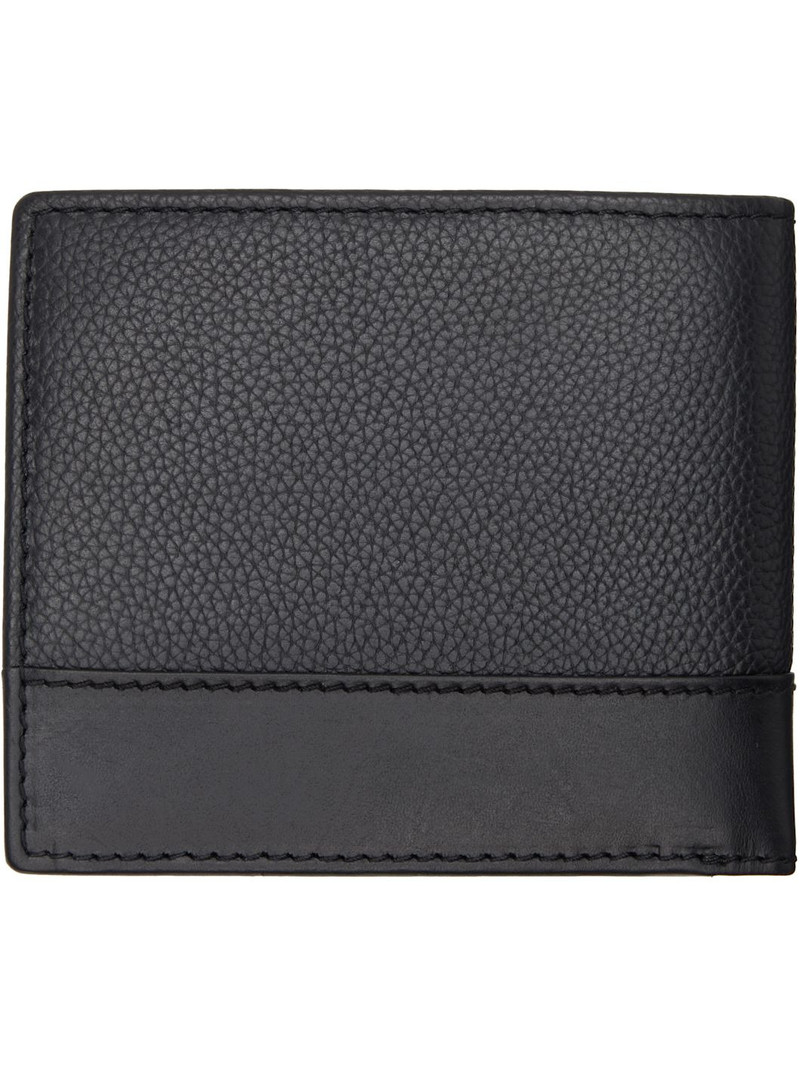HUGO Black Stacked-Logo Trim Wallet outlook