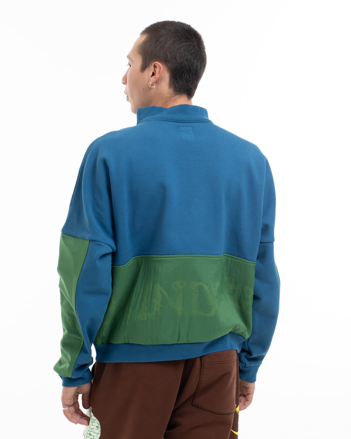 Sinister Screw Overlay Half Zip Fleece - Mallard Green - 9
