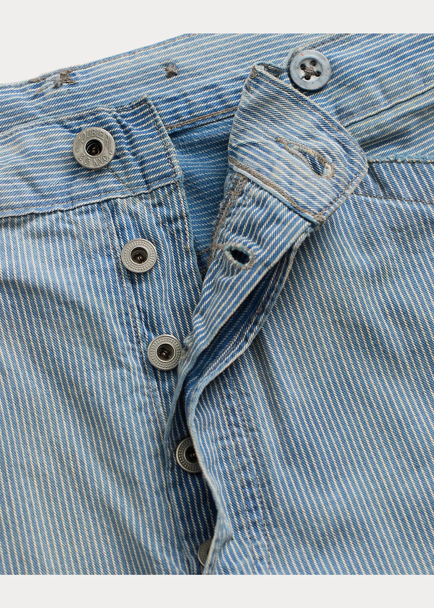 Vintage 5-Pocket Repaired Indigo Pant - 3
