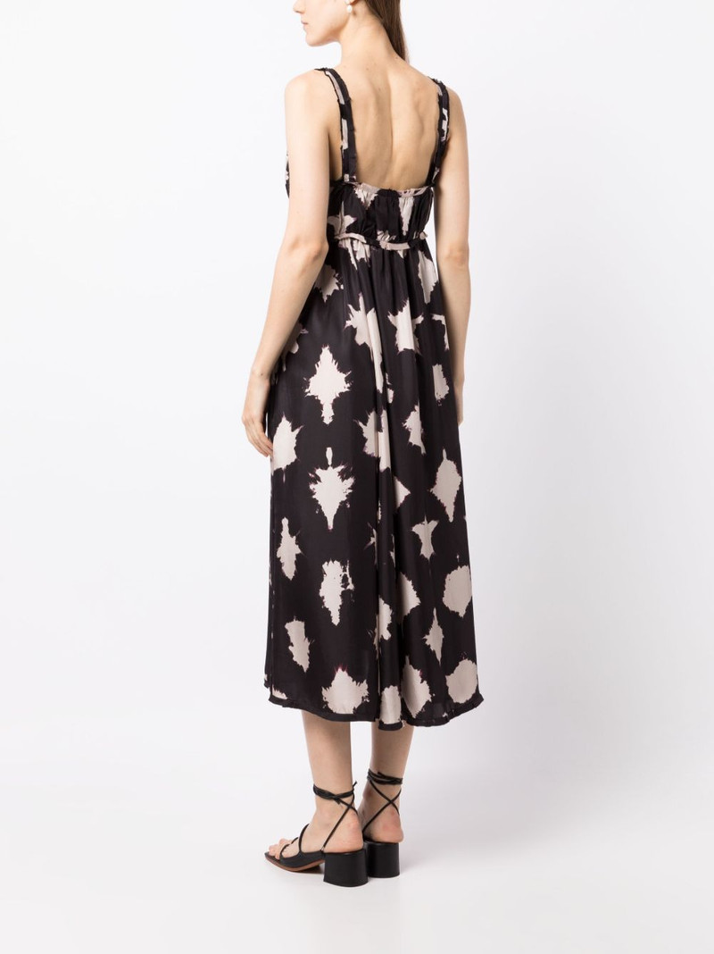 abstract-print silk midi dress 4