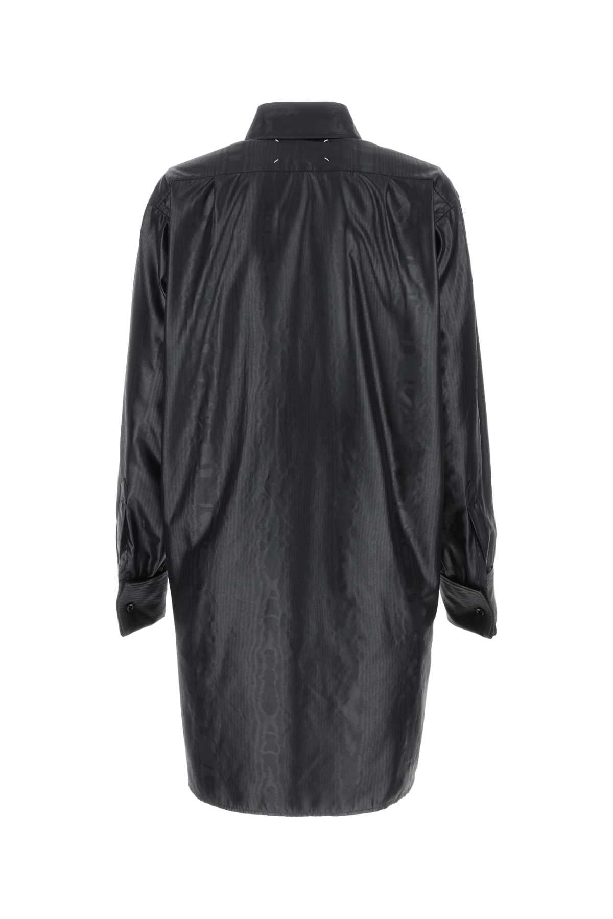 Maison Margiela Women Black Fabric Oversize Shirt - 2