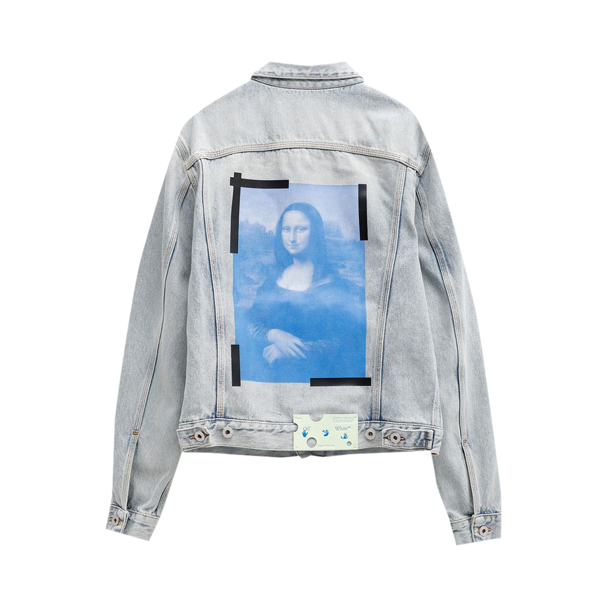 Off-White La Gioconda Slim Denim Jacket 'Bleach/White' - 2