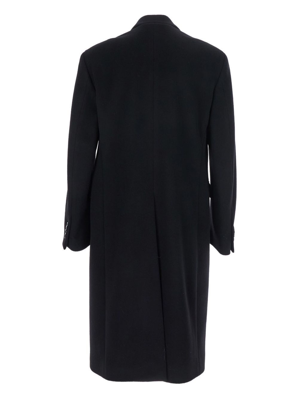 double-breasted wool coat - 2