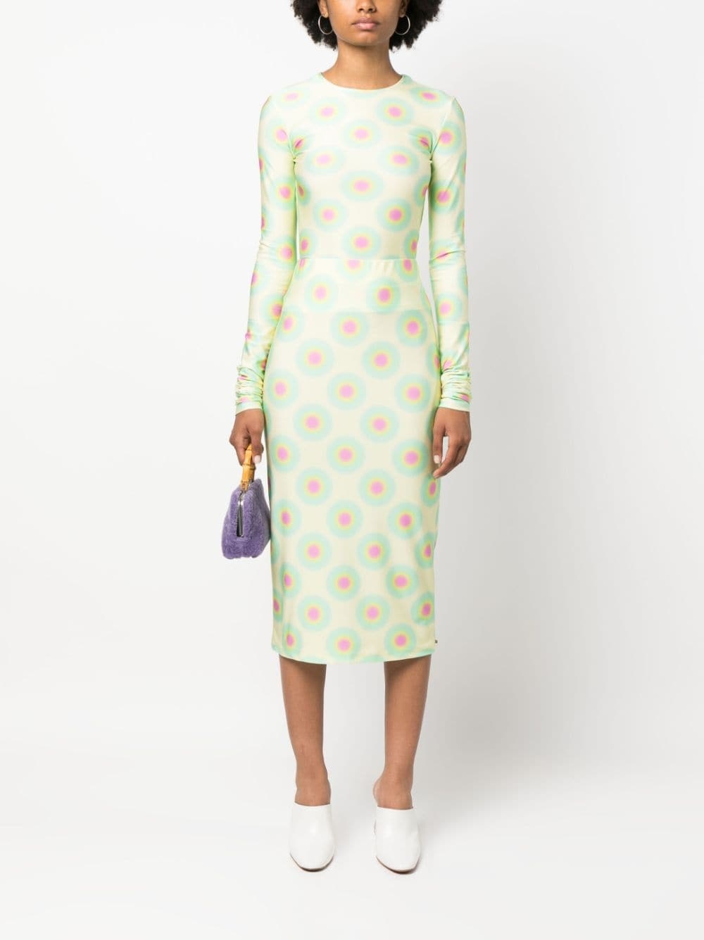 graphic-print midi skirt - 2