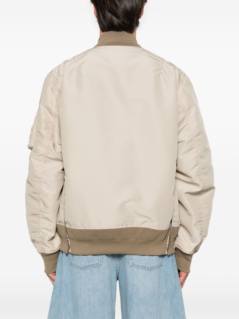 contrast-trim bomber jacket - 4
