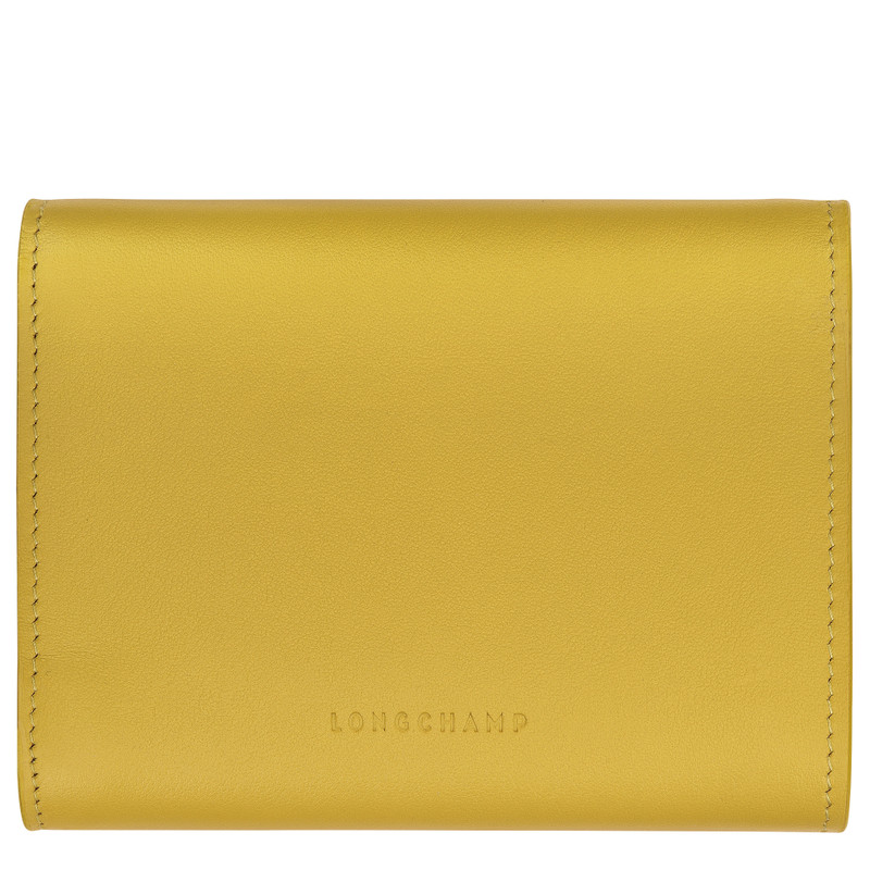 Longchamp Le Roseau 컴팩트 지갑 Ginger - 가죽 outlook