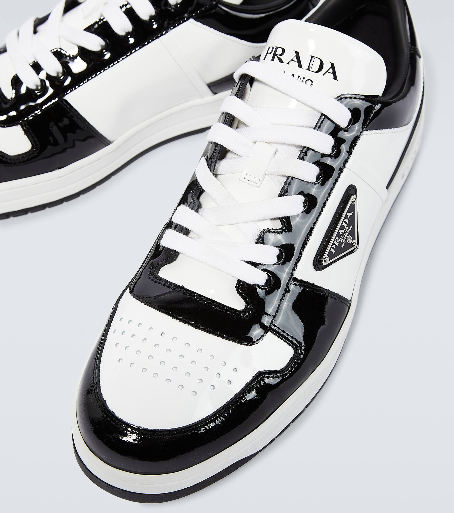 Downtown leather low-top sneakers - 3
