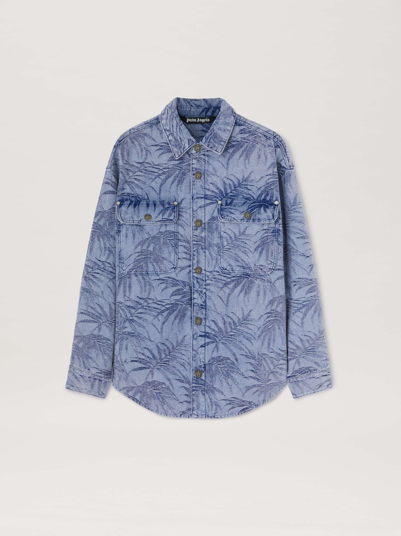 Palm jacquared denim shirt 1