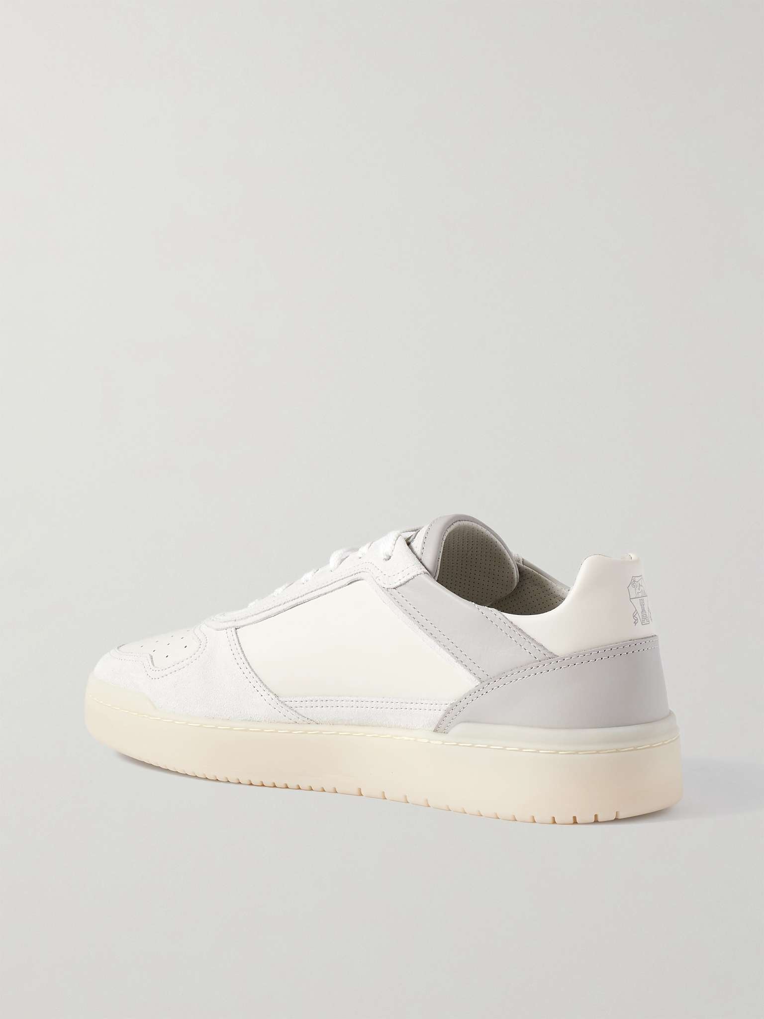 Slam Perforated Leather and Suede Sneakers - 3