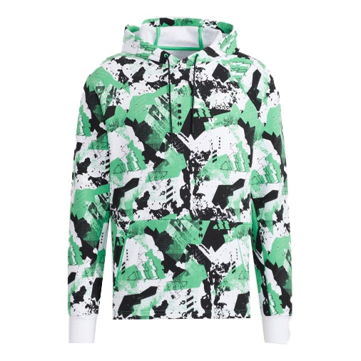 adidas Snw Gfx Hoody Funny Pattern Pullover Sports Couple Style Green H13810 - 1